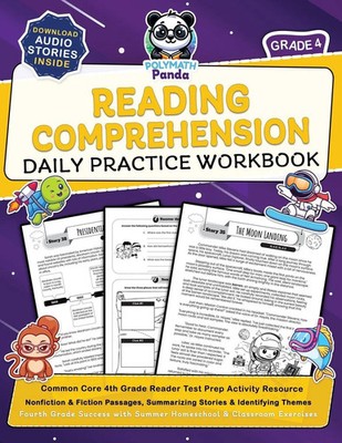 Reading Comprehension Grade 4 Daily Practice Workbook Polymath Panda Taschenbuch