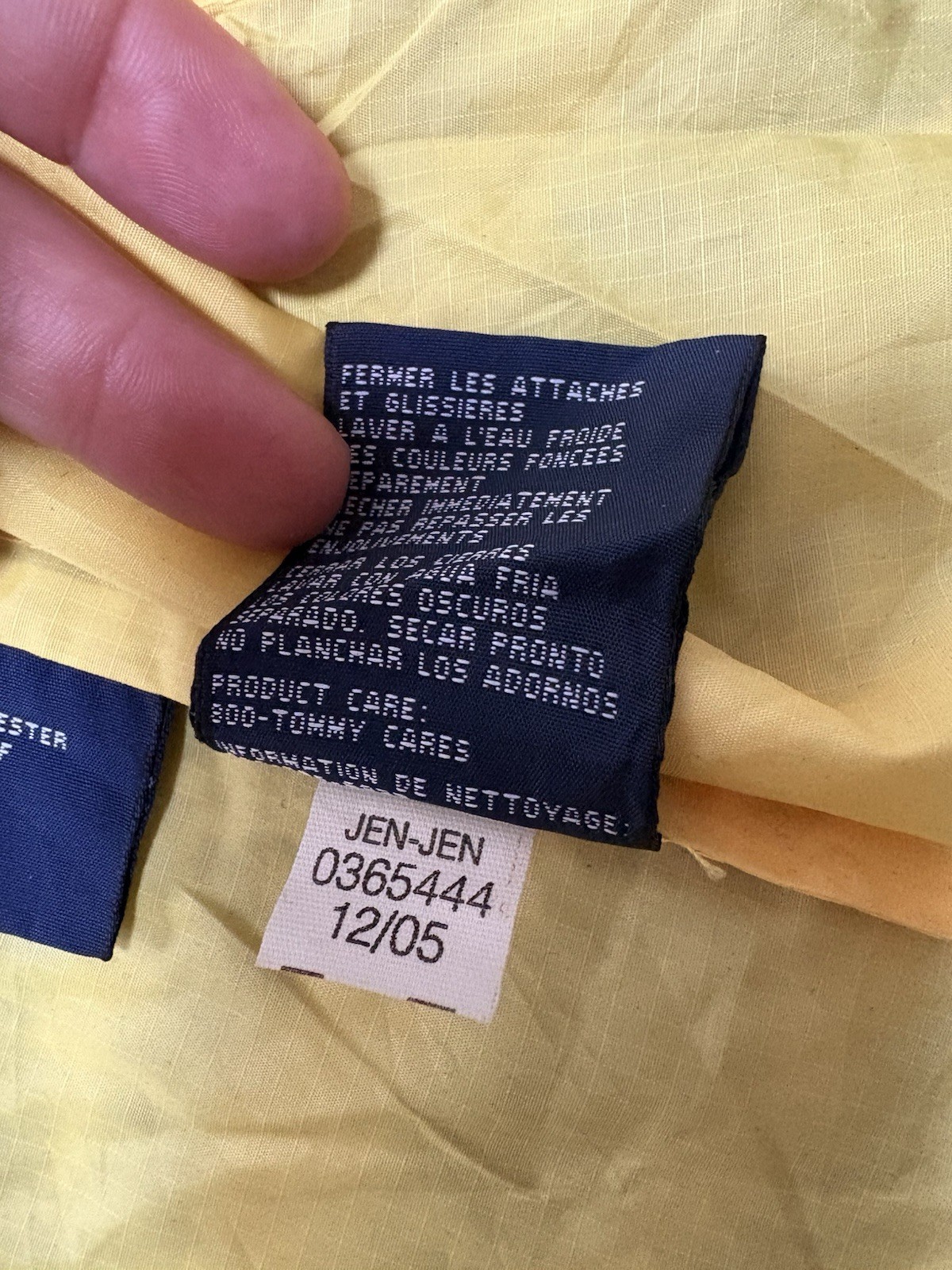 Genuine Tommy Hilfinger Mens Jacket Yellow Excellent Condition Size XL image 8