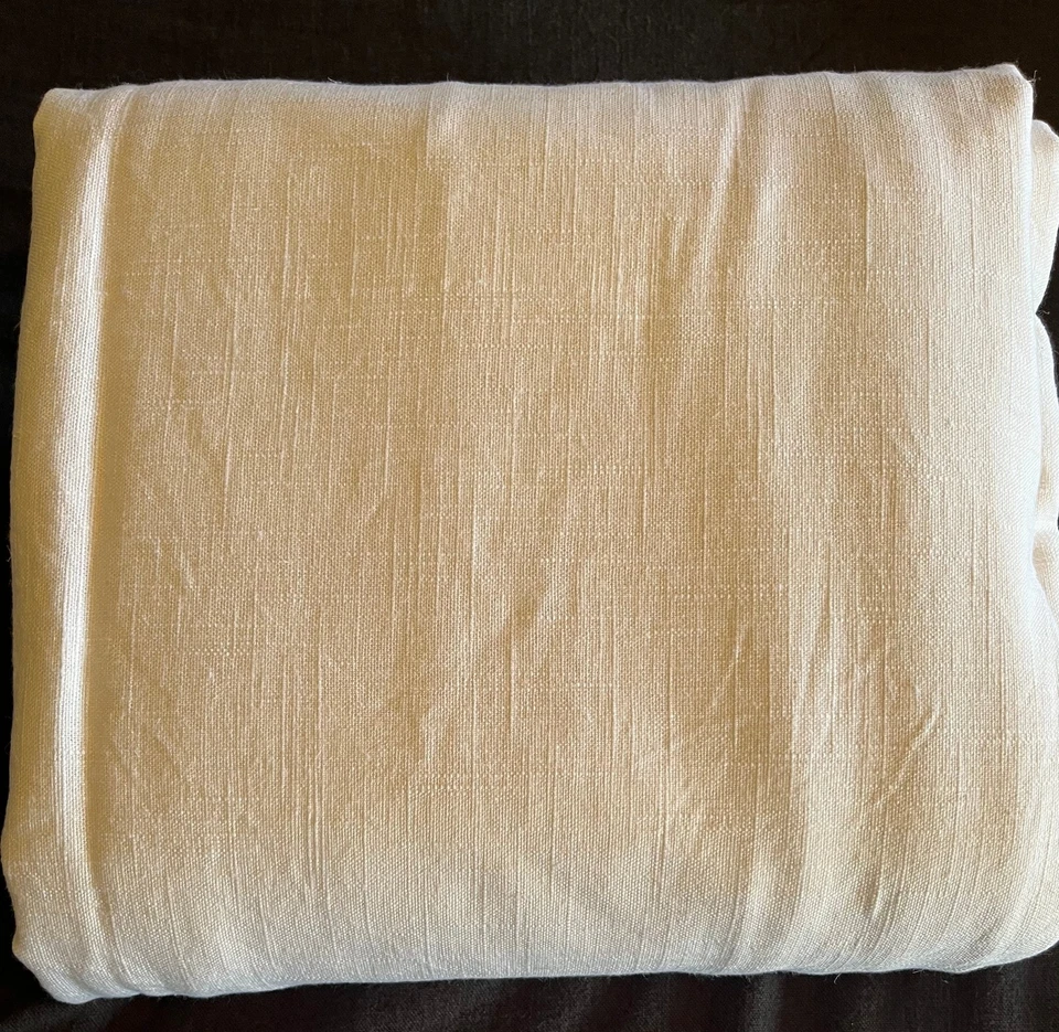 Casaluna King Heavyweight Linen Blend Duvet Cover, New - Image 4 of 4