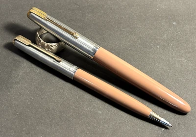 Set stylo plume et crayon aéroométrique Parker 51 capuchon bicolore cacao - R... - Photo 1/4
