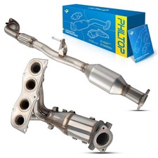 PHILTOP Front and Rear Catalytic Converter Compatible with 2002-2006 Camry/So...