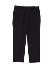 CHAPS Mens Straight Suit Trousers W36 L30 Navy Blue Polyester AR06