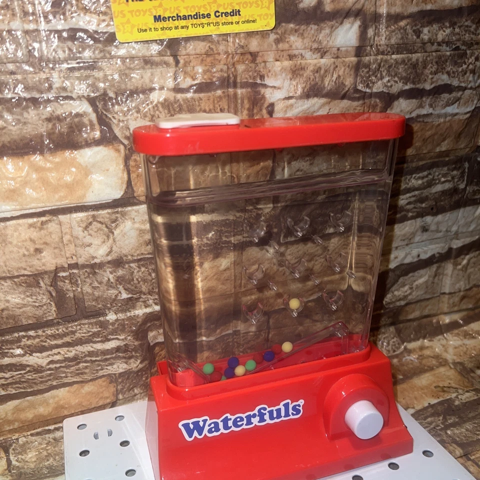 Vintage Waterfuls Wonderful Water Push Luck Skill Game Red Tic Tac Toe Sensory - Image 2 of 4