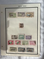 Indian States Collection Page, Service Overprints, Charkhari, Saurashtra