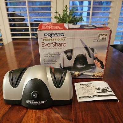 Presto EverSharp electric knife sharpener / Model #08800 w/box