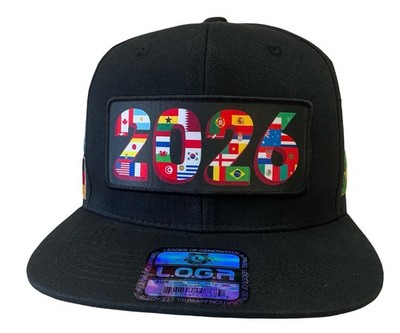 BABYL WORLD TOUR 2025-2026 ダメージキャップ SOCCER 2026 HAT BLACK SNAPBACK WORLD CUP USA CANADA BRASIL MEXICO