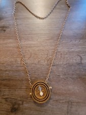 Harry Potter Time Turner Necklace Hermione Hourglass Pendant Gift Halloween