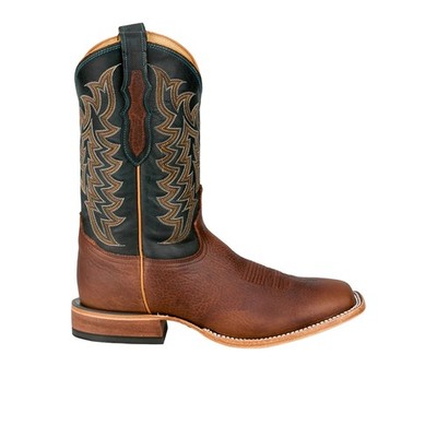 Tony Lama Alfredo 11 Inch American Bison Square Toe Cowboy  Mens Brown Casual Bo