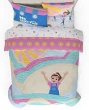 Official Ms. Rachel Toddler Bedding 9 Pc. Set Comforter Sheet Pillow Extras