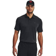 Under Armour Playoff 3.0 Stripe Polo Mens Small Black NWT Golf Shirt 1378676-001