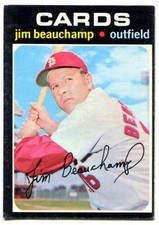 1971 Topps #322 Jim Beauchamp Baseball Card - St. Louis Cardinals