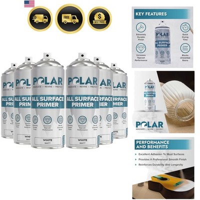 All Surface Primer Spray White Fast Dry Chipping Resistant 6x13.5oz