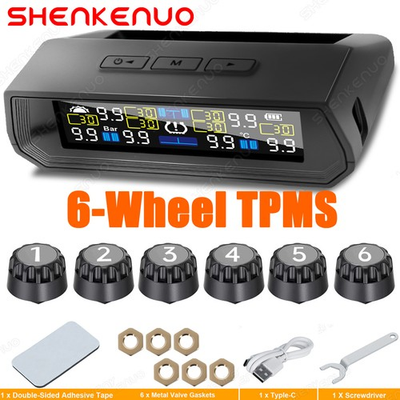 #ad UNIVERSAL PACK TIRE PRESSURE MONITORING SYSTEM FOR RV TRAILER REPEATER RV TPMS $38.99