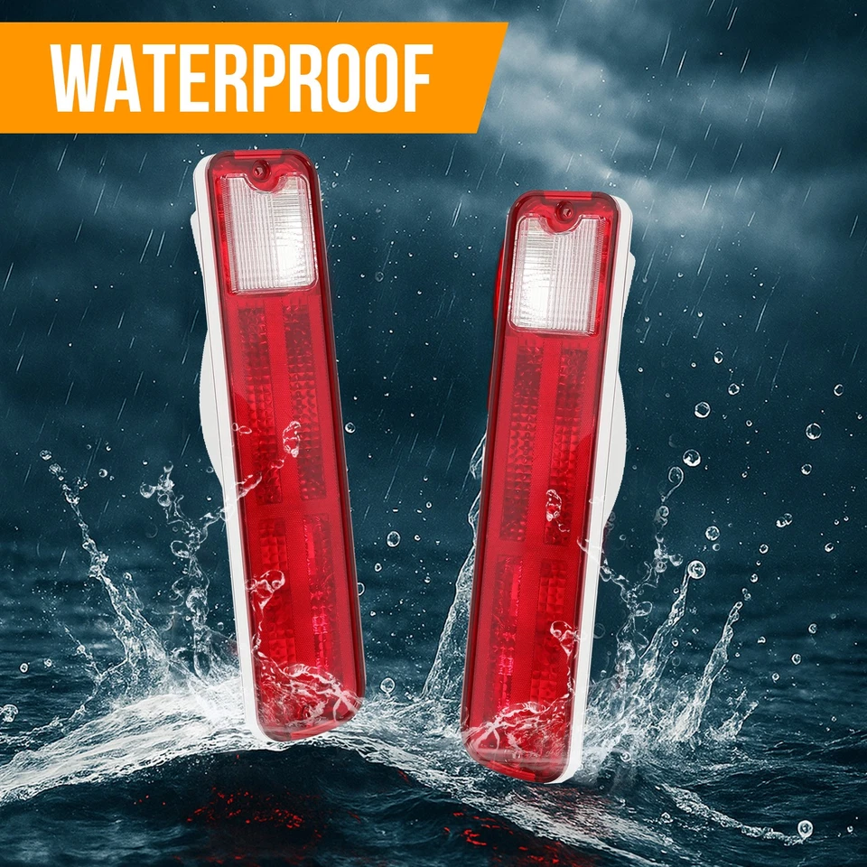 Tail Light Pair Set For 1979-1987 Chevrolet El Camino Malibu GMC Caballero - Image 3 of 4