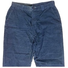 Vintage 1970s Big Yank Navy Blue Corduroy Pants Scovill Zip Difficult Fits 30x32