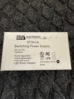 MG Electronics ST241A 24VDC 1A Switching Power Supply Plug-In Screw Terminals
