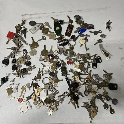 4.9Lbs Lot of Misc Used Cut Keys House Business Car Brass Silver Keys