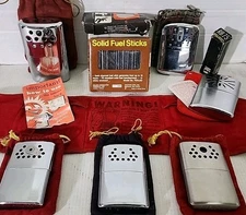 Vintage Hand & Body Warmers & Accessories 9pc Lot Jon-E Abercrombie Fuel Sticks