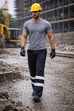 HI VIS OVER TROUSERS VISIBILITY VIZ REFLECTIVE SAFETY WORKWEAR WATERPROOF PANTS