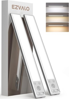 Energy-Efficient Motion Sensor Lights - 2 Pack, Perfect for Closets & Kitchens