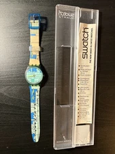 1990 Swatch Gent Rare Metroscape GN109 by Mendini Rare Vintage with Packaging