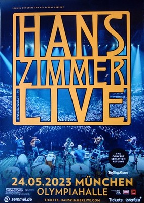 HANS ZIMMER - 2023 - Live In Concert Tour - Poster - München