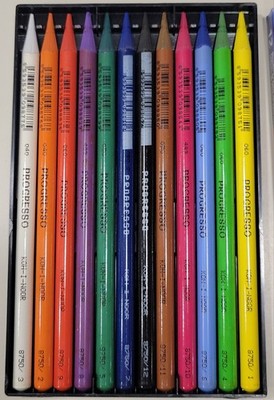 Koh-I-Noor Finest Hardtmuth Woodless Color Pencils Box of 12 Czech Republic