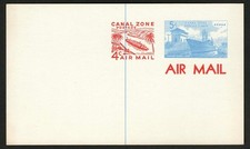 Canal Zone (US) 1971 #UXC5 5c+4c Air Mail Postal Card Mint Unused