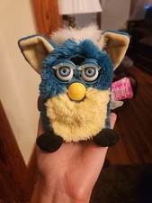 Tiger Electronics Furby Yellow Blue Dragon Series Tested Not Working