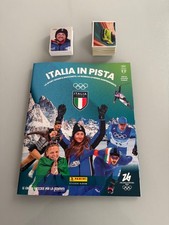 Panini Album Italia In Pista con serie completa 192 Figurine e 40 Card