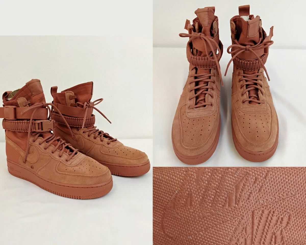 Nike SF Air Force 1 Sneaker Boot Men\'s 10.5 Dusty Peach Like Great Shape #Z5554 Nike SF Air Force 1 Sneaker Boot Dusty Peach 884024-204 Size  main image 4