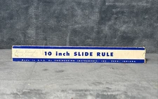 ENGINEERING INSTRUMENTS INC 10" SLIDE RULE W/ BOX 