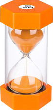 Hourglass Timer 60 Minute, Big Orange Sand Clock, Acrylic Sand Watch 60 Min,Relo