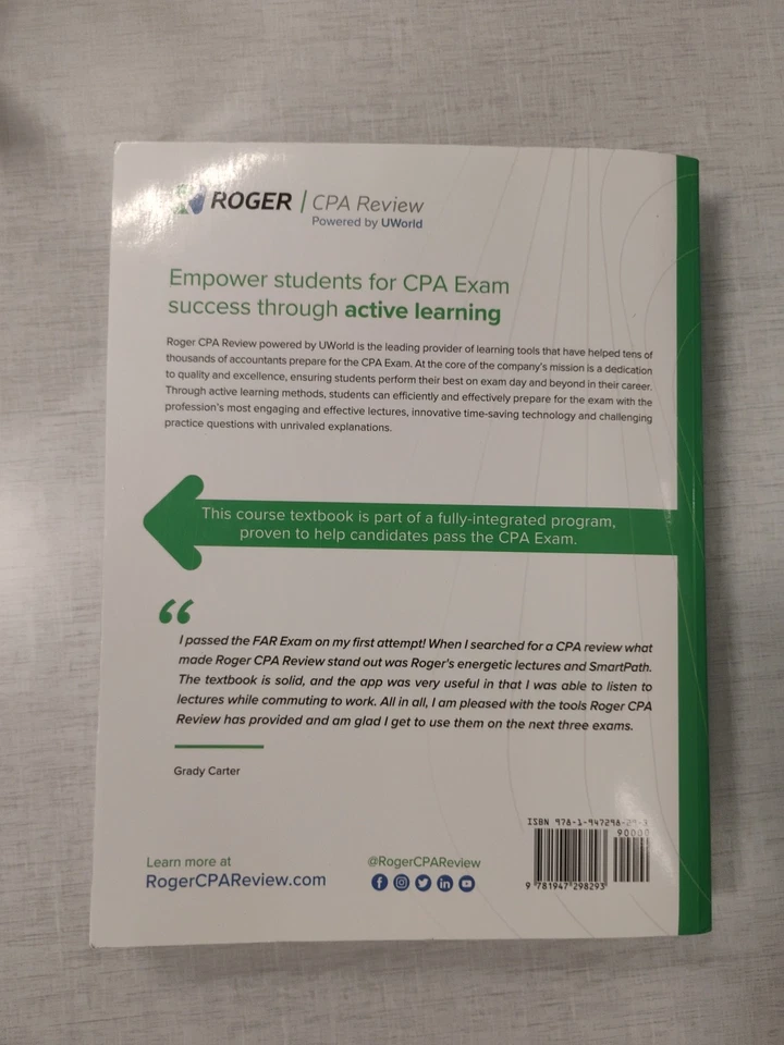 Roger CPA Review FAR Financial Accounting & Reporting 2020 Edition - Image 2 of 4