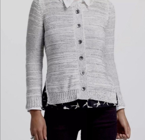Field Flower Cardigan Gray Layered 