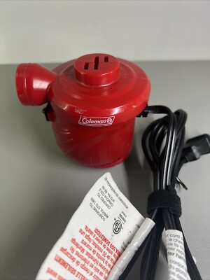 #ad Coleman Electric Mattress Air Pump Model HB 515 B No Attachments Pump Only $5.00