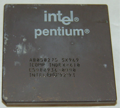 Intel Pentium P75 SX969 Socket 5 75 Mhz CPU A8050275