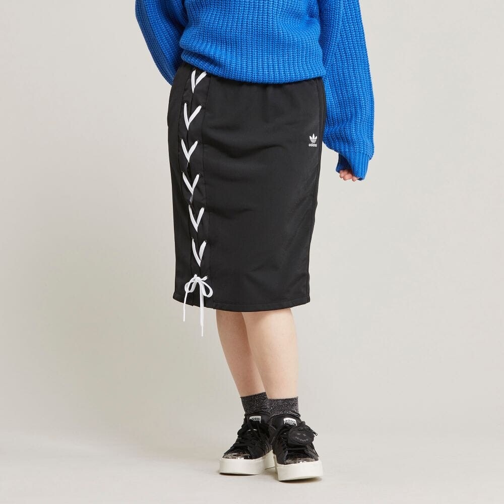 ☆Adidas☆Always Original Laced Skirt Black Adidas Originals ALWAYS ORIGINAL LACED Lace Up A-Line dress