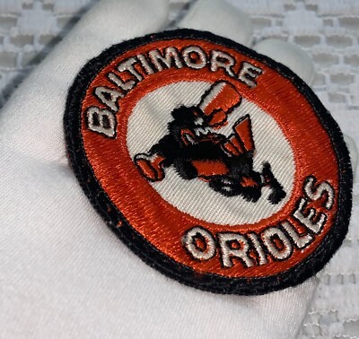 Baltimore Orioles Patch Embroidered 1960's Sew On 2-3/4''x3'' Black Border MLB VTG