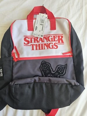 M&S Netflix Stranger Things Large Backpack Zip Rucksack Marks And Spencers Pockets