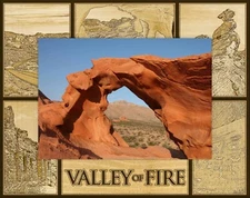 Valley of Fire Nevada Laser Engraved Wood Picture Frame Landscape (4 x 6)