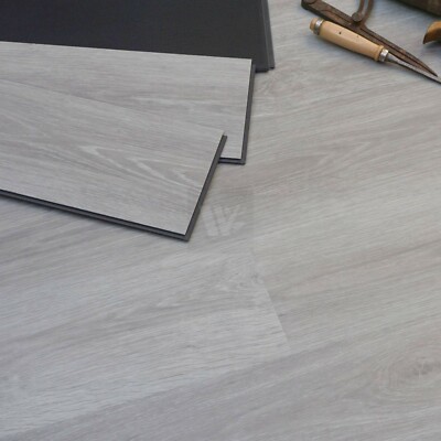7'' Französische Eiche grau LVT Bodenbelag wasserdicht inkl. Unterlage | LVT Fliesen LP49