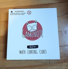GAMENOTE Math Cubes Manipulatives Activity Cards Number Blocks Homeschool Count