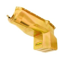 Milodon 31080 Steel Gold Zinc Plated Street And Strip Oil Pan For Chevy S-10