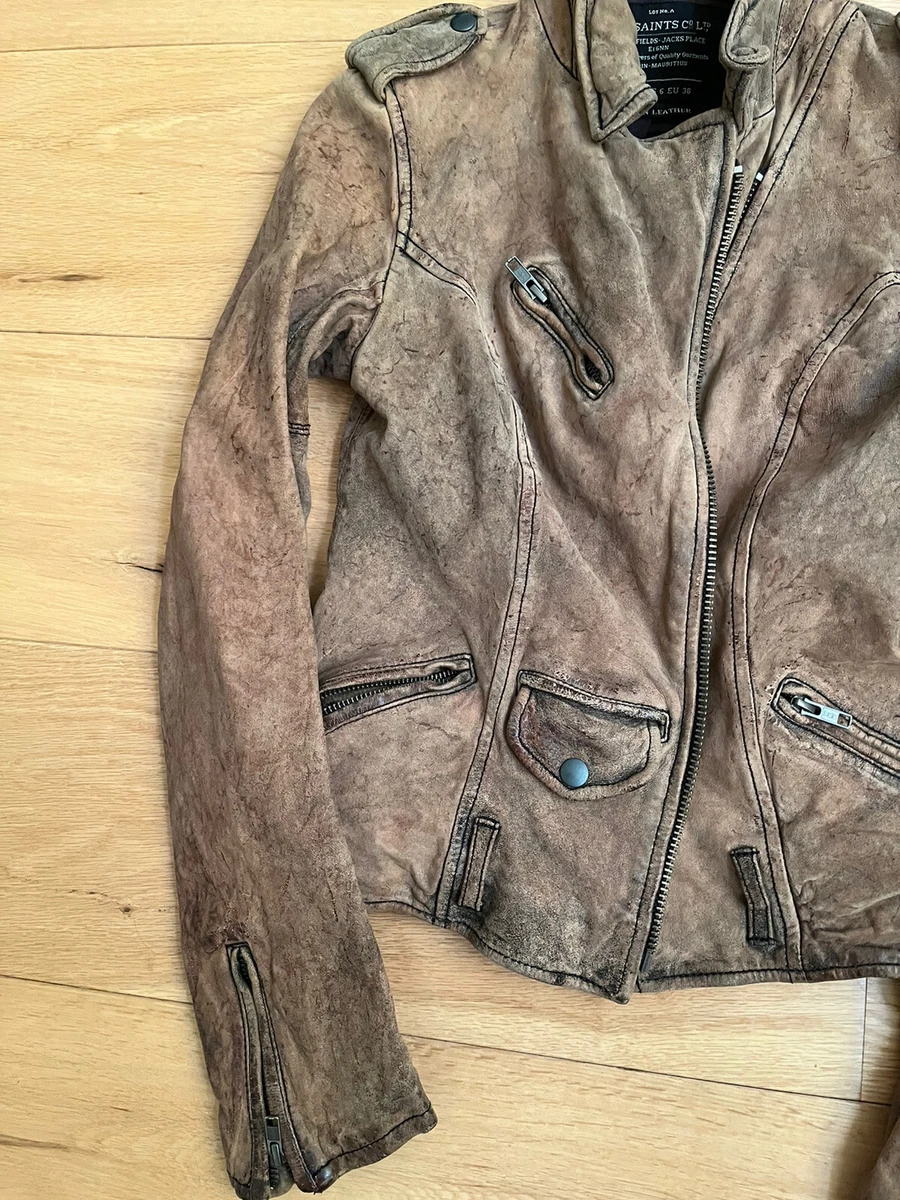 All saints spitalfields leather deals jacket