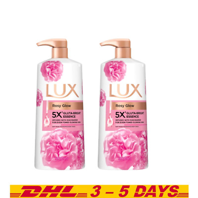 LUX Body Wash Shower Cream Soft Rose 900ml pack of 2