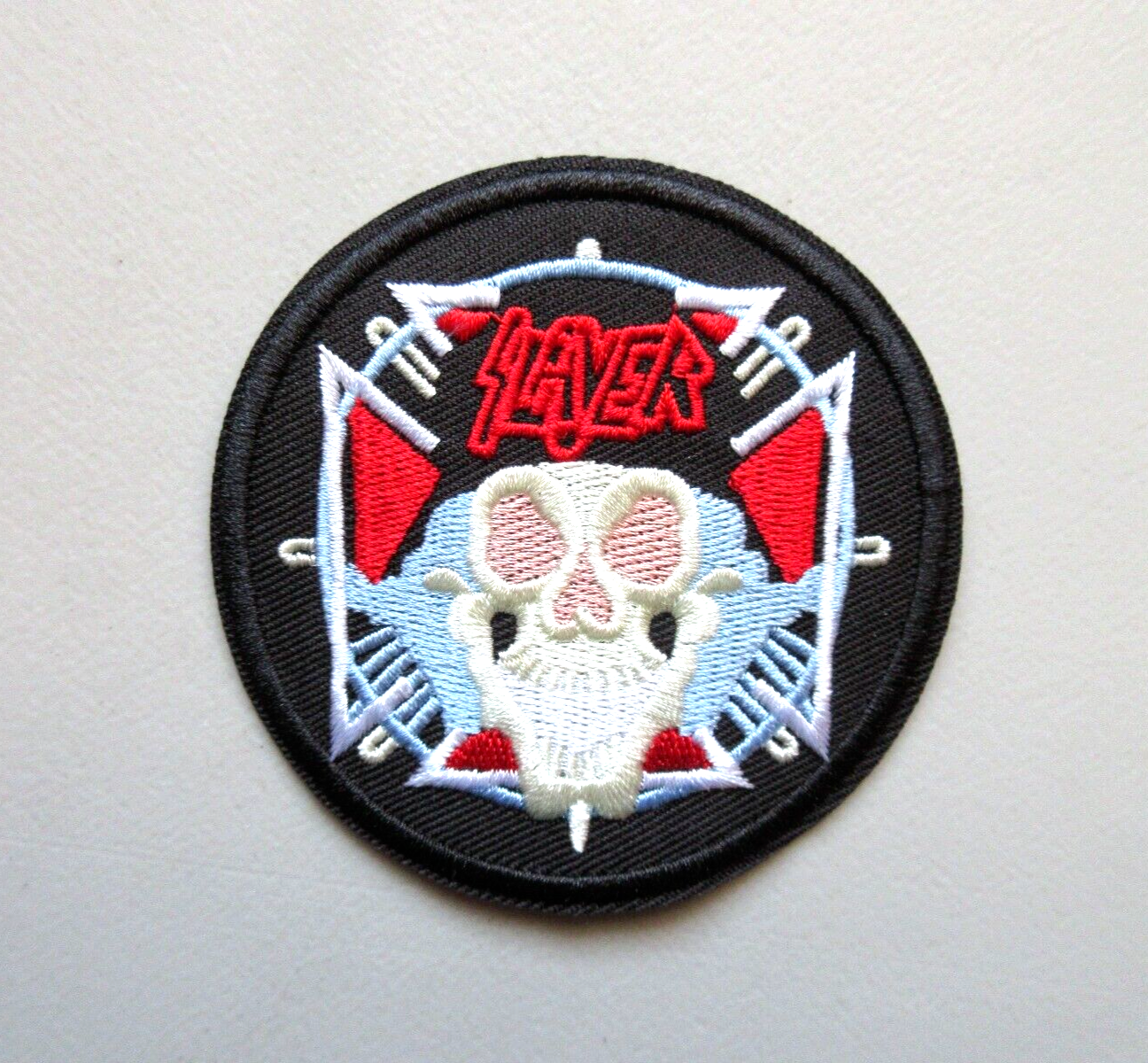 🔥SLAYER THRASH METAL BAND MUSIC BATTLE VEST JACKET IRON ON EMBROIDERED PATCH