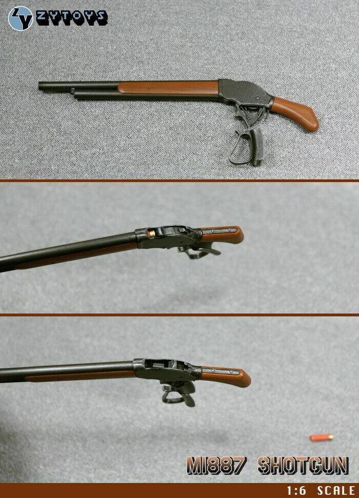ZYTOYS 1:6 Scale Weapon Gun Model Arno Terminator M1887 Shotgun