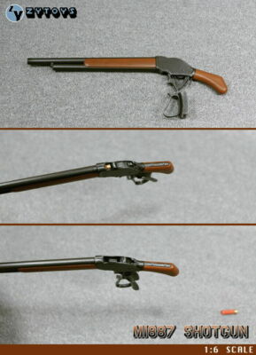 ZYTOYS 1:6 Scale Weapon Gun Model Arno Terminator M1887 Shotgun