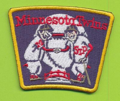 #ad 3quot; x 2 1 .4quot; 1965 Die Cut Minnesota Twins Iron On Patch $5.50